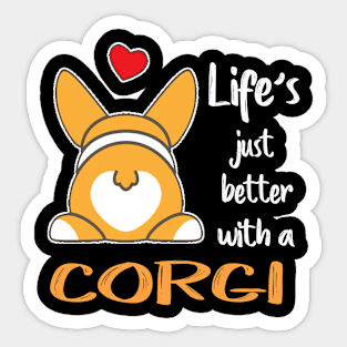 Life'S Just Better With a Corgi (194) Sticker